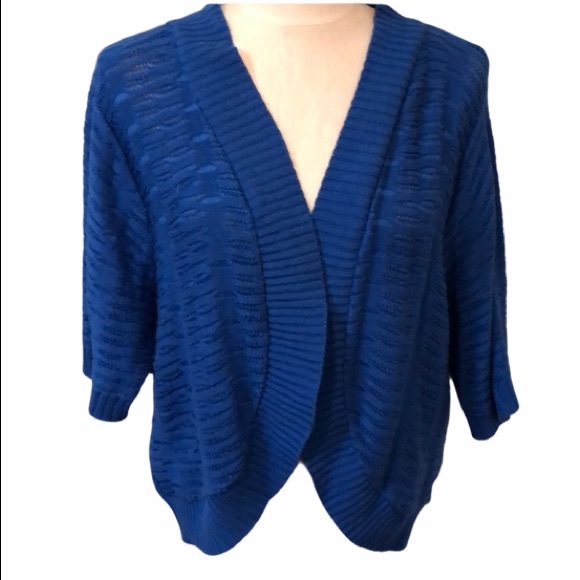 Indigo Sweaters - Indigo crochet cardigan sweater